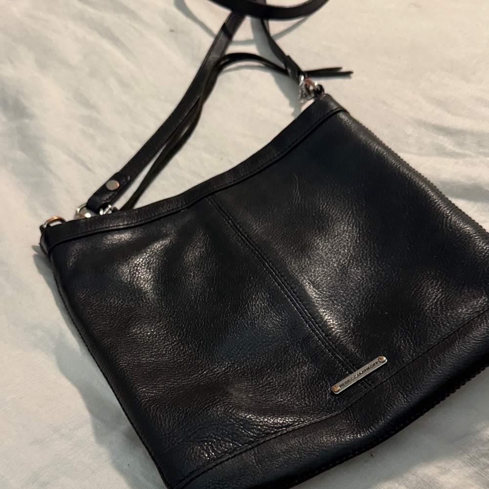 Rebecca Minkoff  Leather Crossbody Bag- black